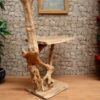 Waschtisch-Unterschrank-Wurzelholz-Teak-Unikat-Waschbeckenunterschrank-Nummer-513