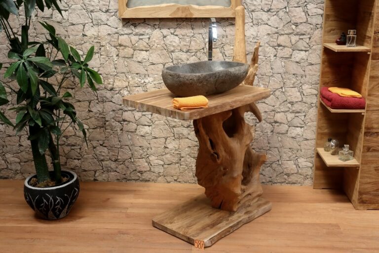 Waschtisch-Wurzelholz-Teak-Massiv-Unikat-Nummer-587